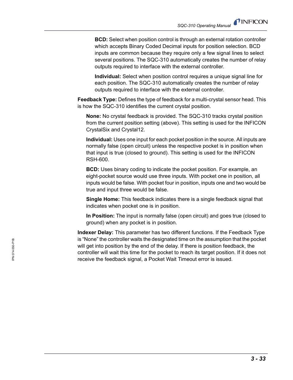INFICON SQC-310 Thin Film Deposition Controller User Manual | Page 75 / 120