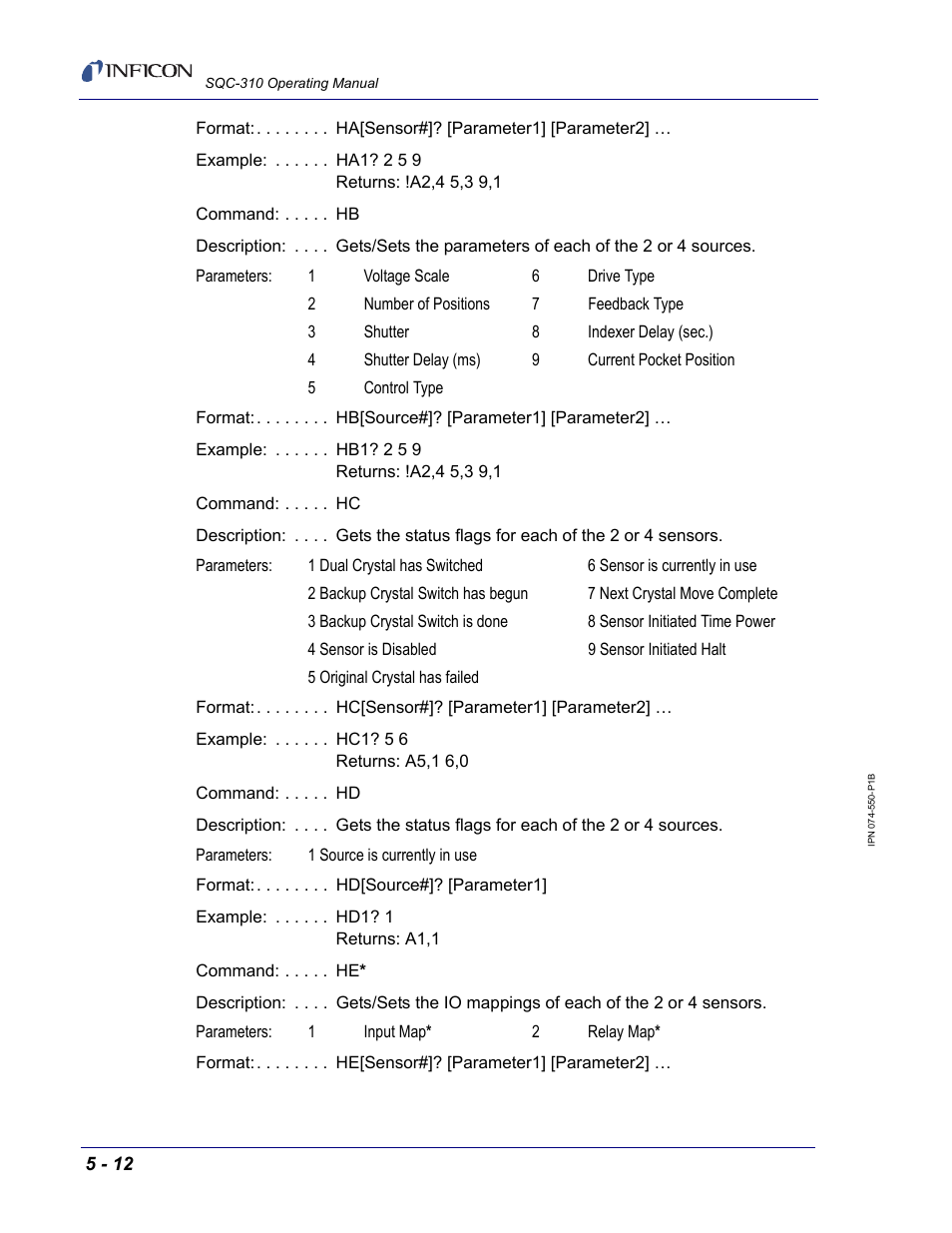 INFICON SQC-310 Thin Film Deposition Controller User Manual | Page 92 / 120