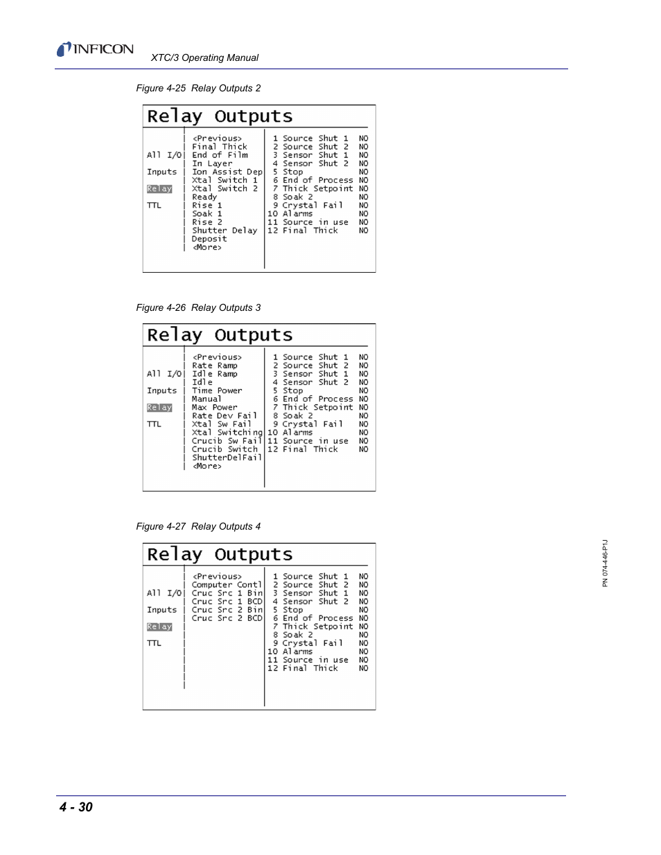 INFICON XTC/3 Thin Film Deposition Controller Operating Manual User Manual | Page 110 / 216