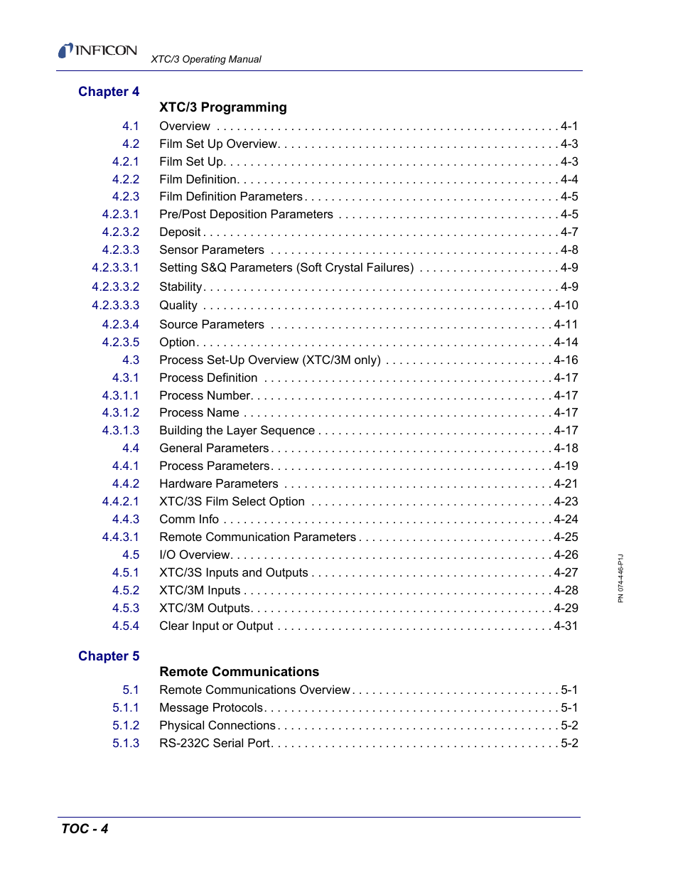 INFICON XTC/3 Thin Film Deposition Controller Operating Manual User Manual | Page 12 / 216