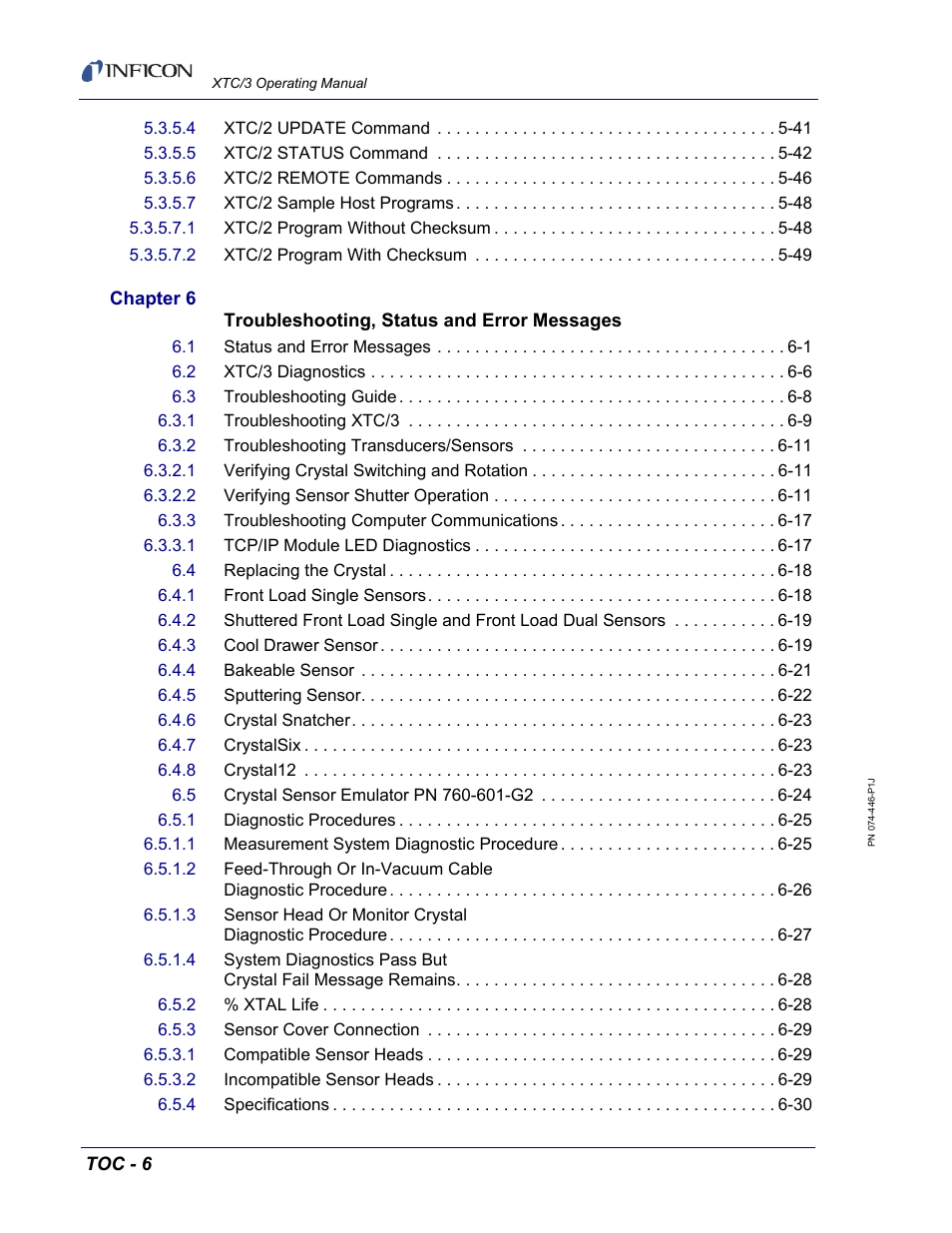 INFICON XTC/3 Thin Film Deposition Controller Operating Manual User Manual | Page 14 / 216