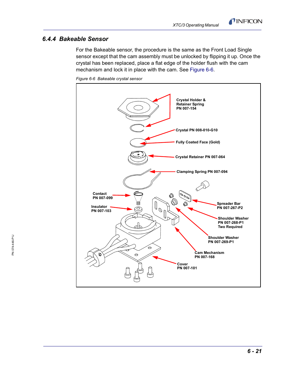 4 bakeable sensor | INFICON XTC/3 Thin Film Deposition Controller Operating Manual User Manual | Page 183 / 216