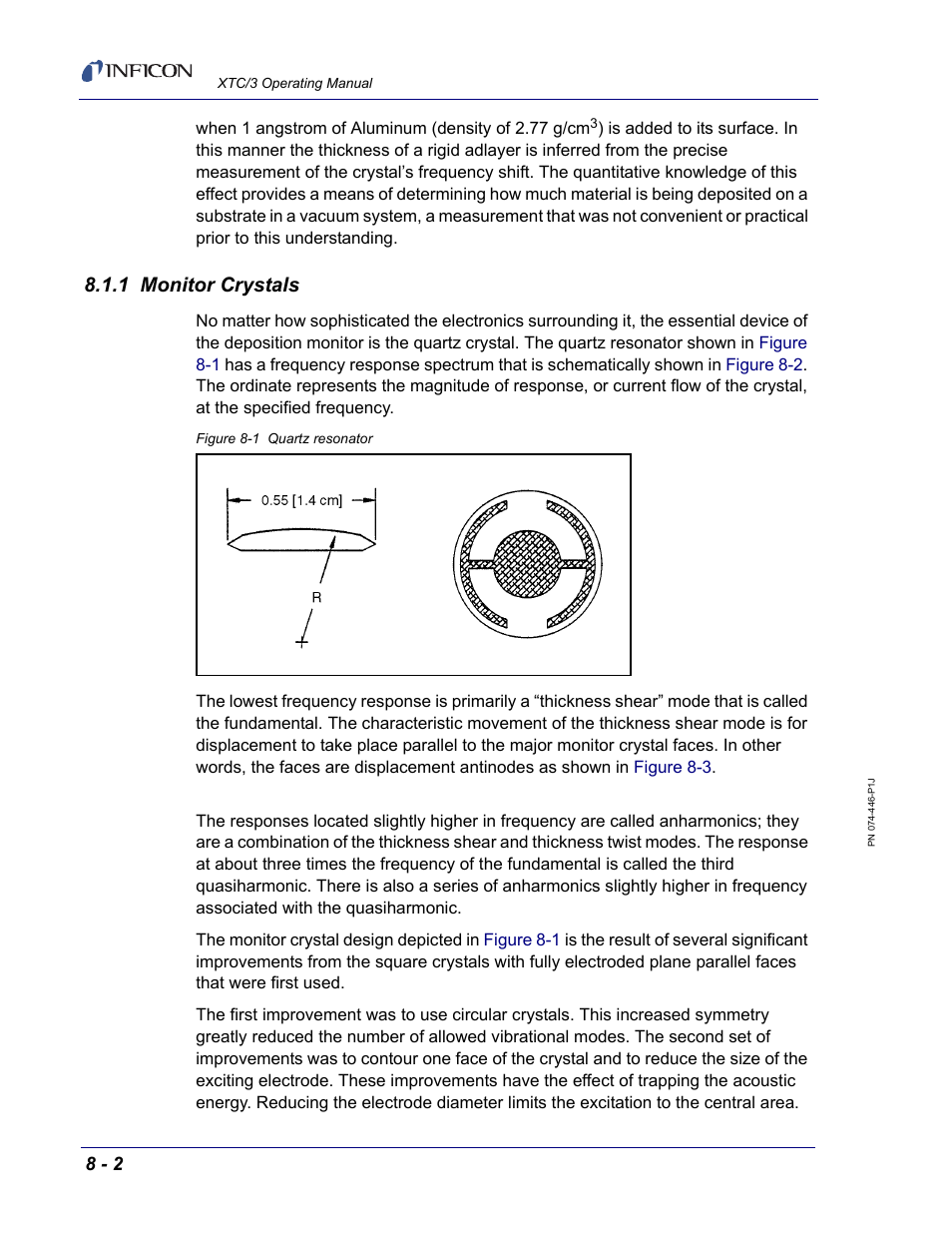 1 monitor crystals | INFICON XTC/3 Thin Film Deposition Controller Operating Manual User Manual | Page 198 / 216