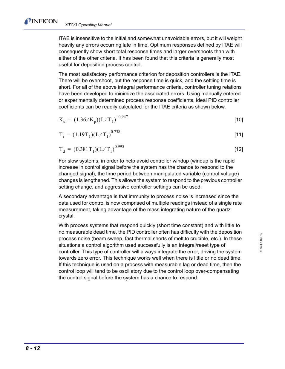 INFICON XTC/3 Thin Film Deposition Controller Operating Manual User Manual | Page 208 / 216