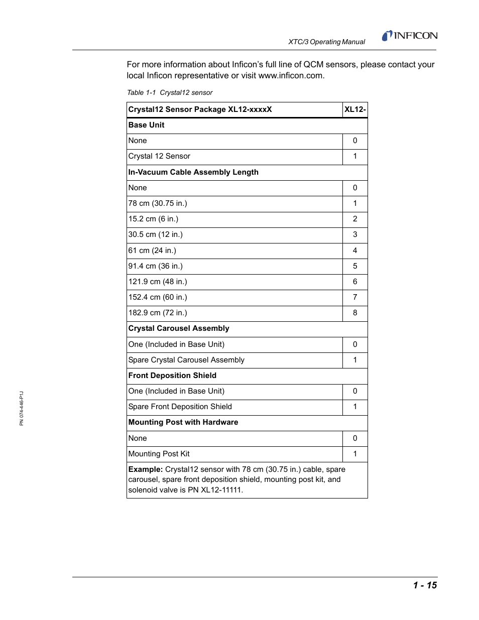 INFICON XTC/3 Thin Film Deposition Controller Operating Manual User Manual | Page 31 / 216