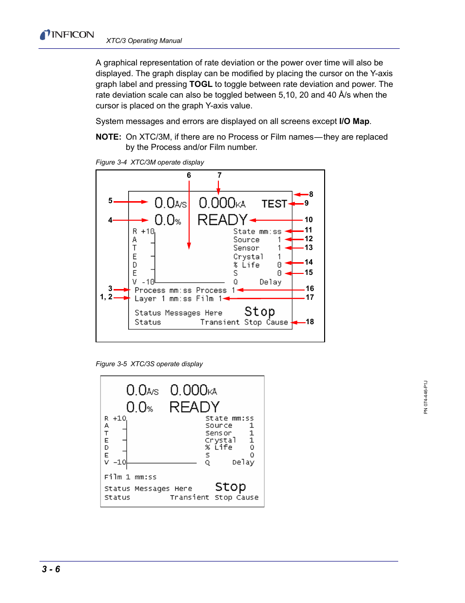 INFICON XTC/3 Thin Film Deposition Controller Operating Manual User Manual | Page 52 / 216