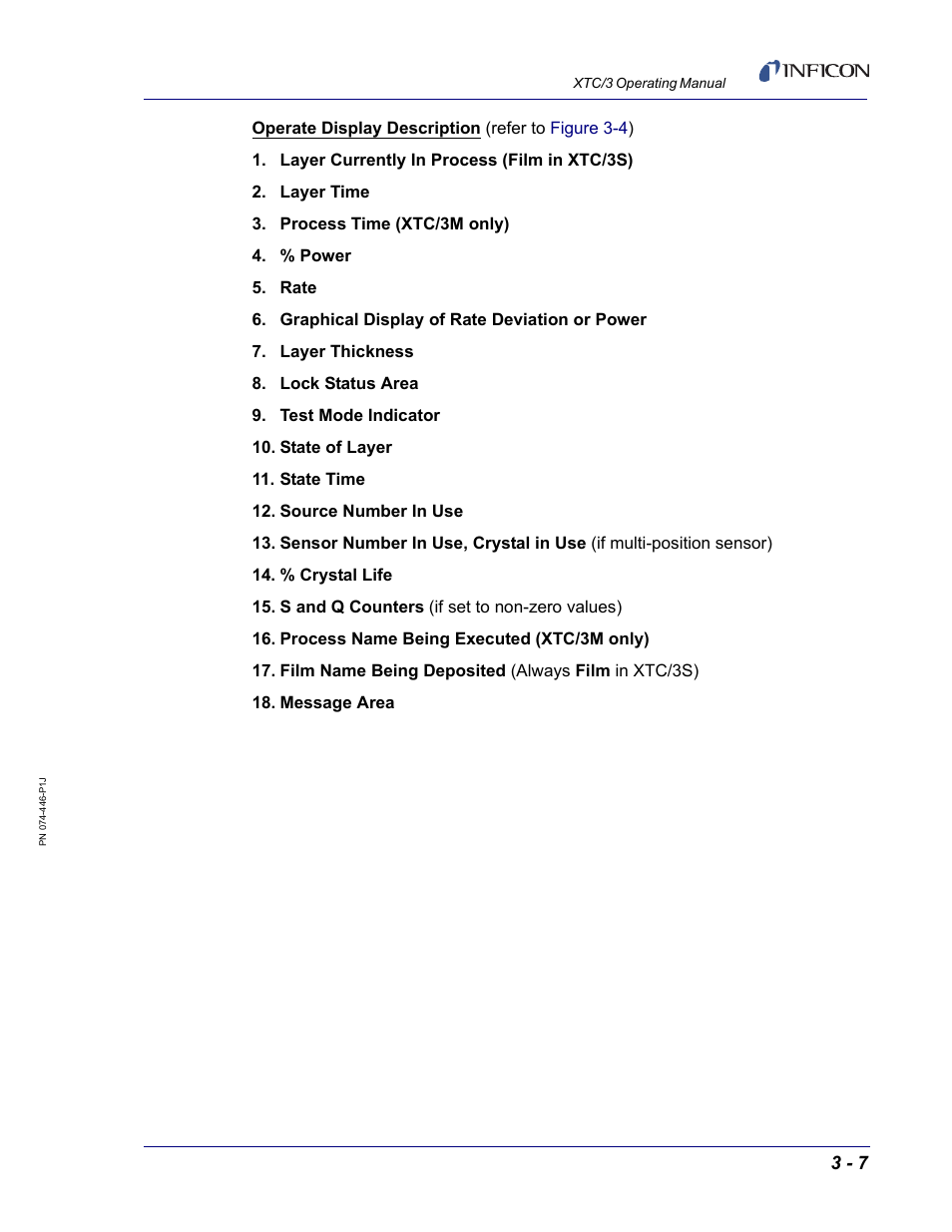 INFICON XTC/3 Thin Film Deposition Controller Operating Manual User Manual | Page 53 / 216