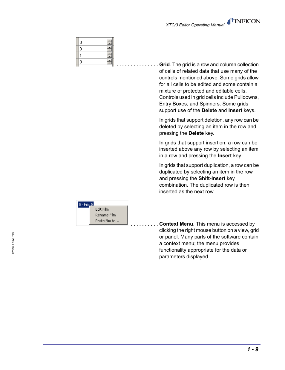 INFICON XTC/3 Thin Film Deposition Controller Software Editor Operating Manual User Manual | Page 21 / 80