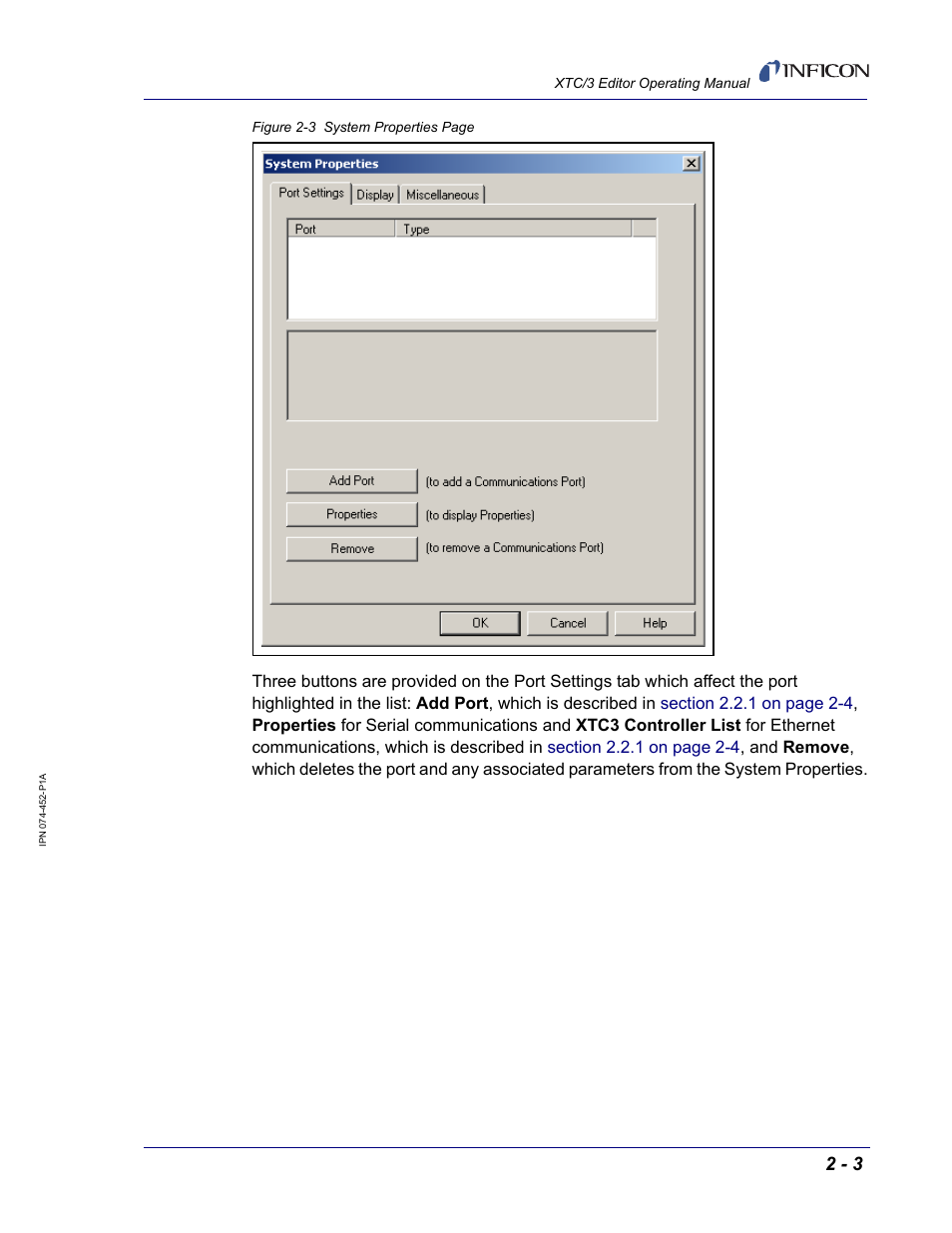 Figure 2-3, Which p | INFICON XTC/3 Thin Film Deposition Controller Software Editor Operating Manual User Manual | Page 27 / 80