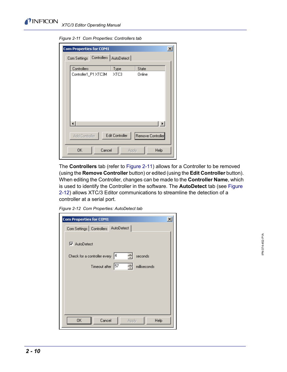 INFICON XTC/3 Thin Film Deposition Controller Software Editor Operating Manual User Manual | Page 34 / 80