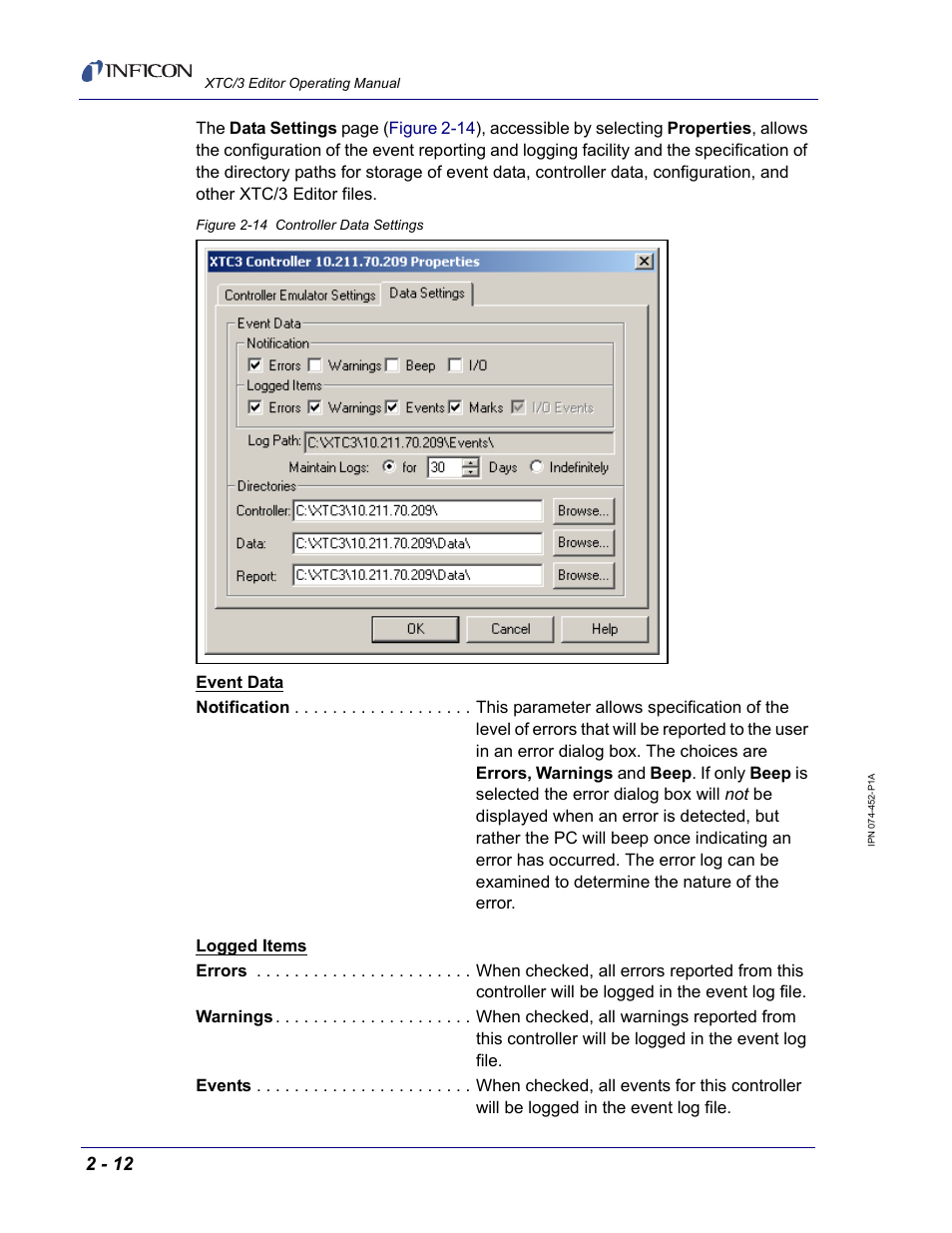 INFICON XTC/3 Thin Film Deposition Controller Software Editor Operating Manual User Manual | Page 36 / 80