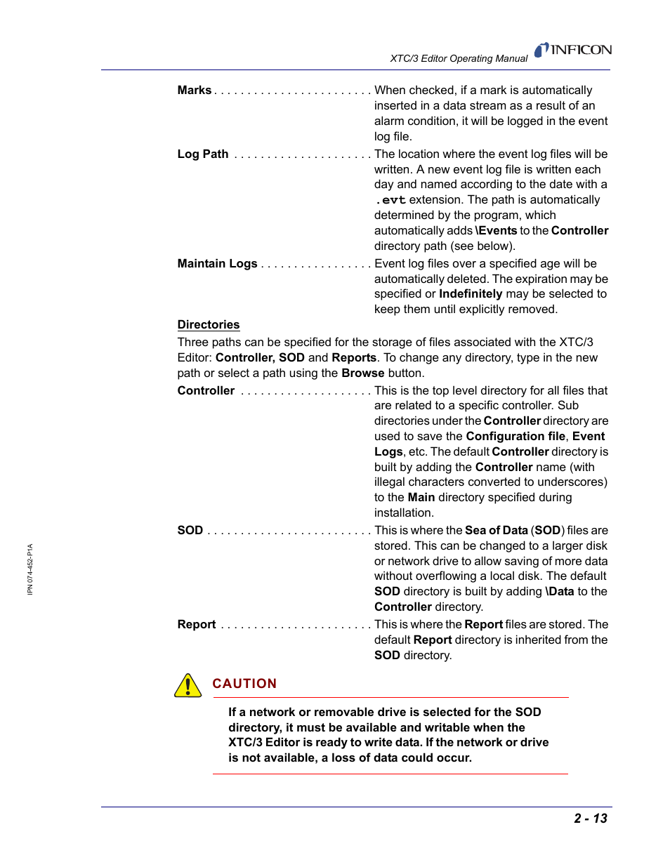 INFICON XTC/3 Thin Film Deposition Controller Software Editor Operating Manual User Manual | Page 37 / 80