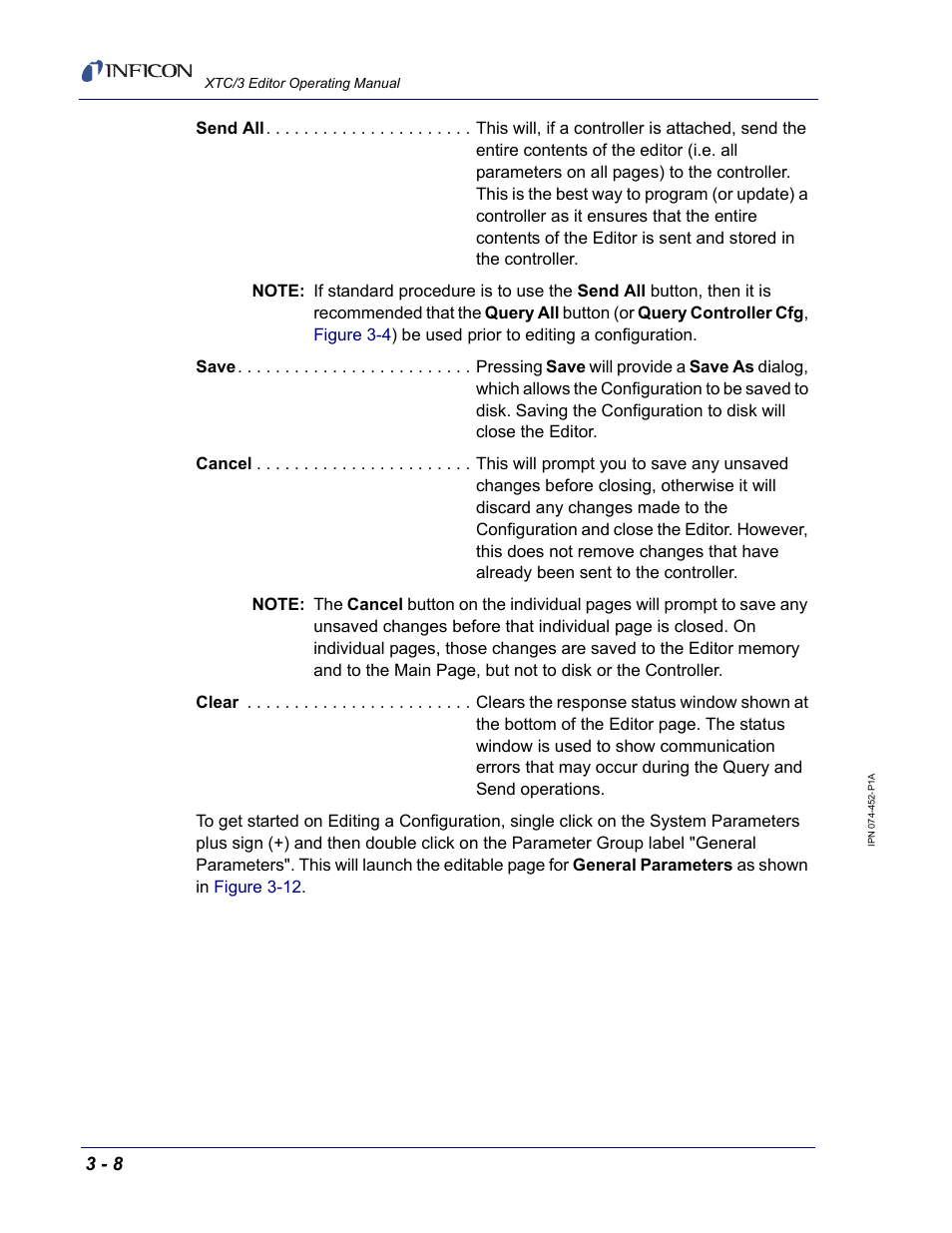 INFICON XTC/3 Thin Film Deposition Controller Software Editor Operating Manual User Manual | Page 50 / 80