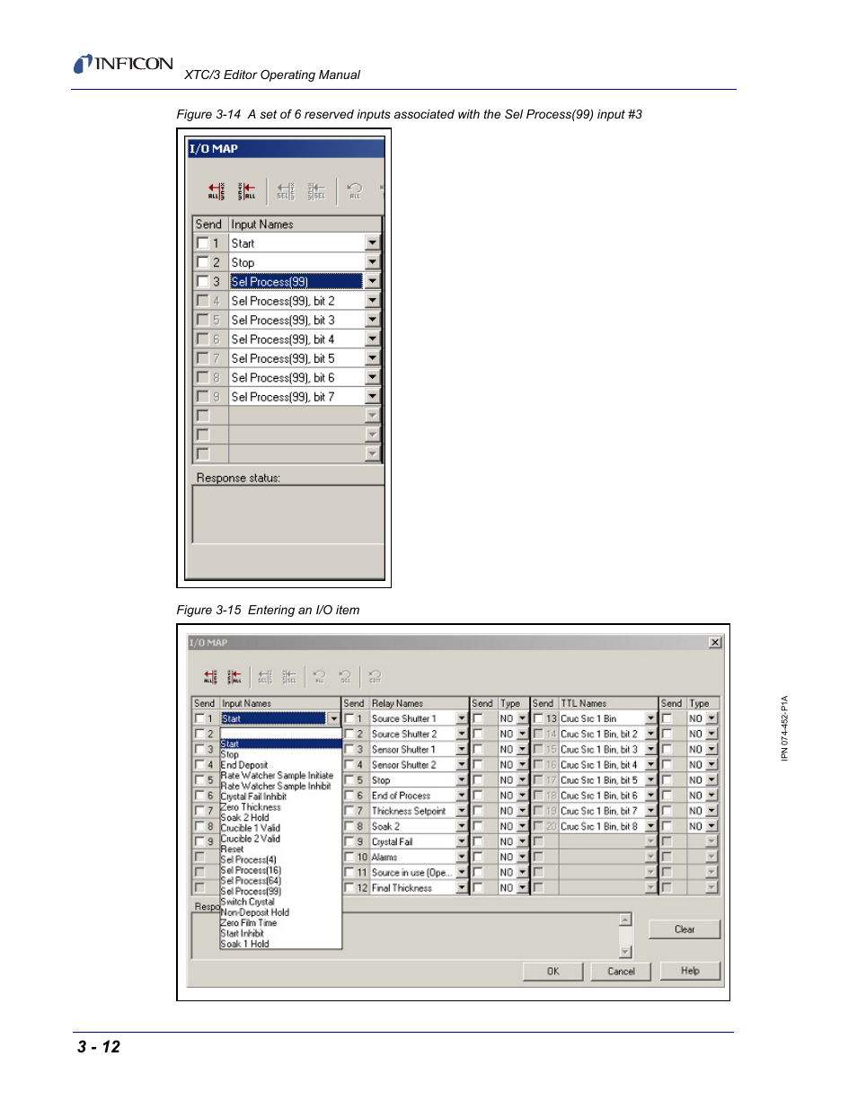 Wn list, see, Figure 3-15 | INFICON XTC/3 Thin Film Deposition Controller Software Editor Operating Manual User Manual | Page 54 / 80