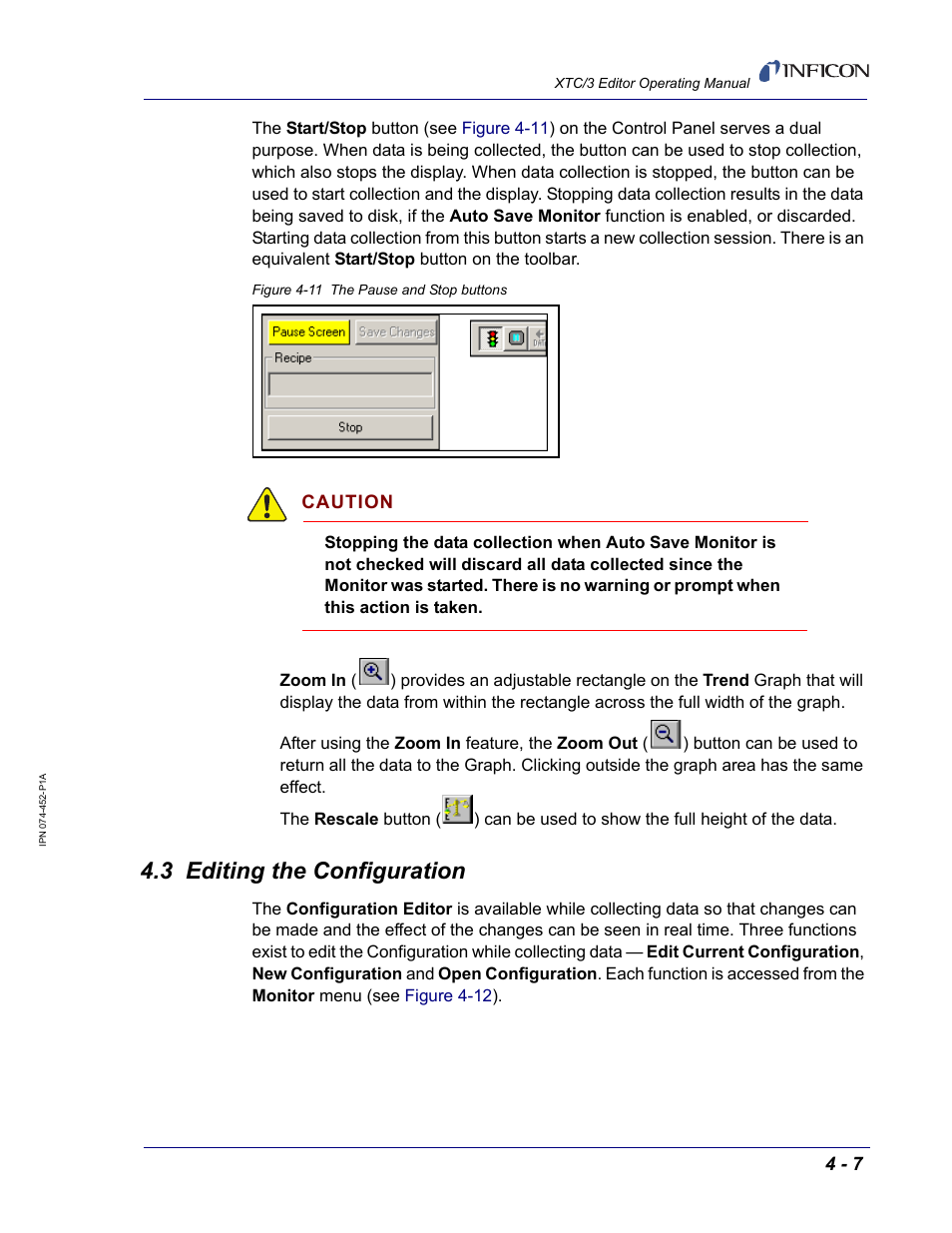 3 editing the configuration | INFICON XTC/3 Thin Film Deposition Controller Software Editor Operating Manual User Manual | Page 69 / 80