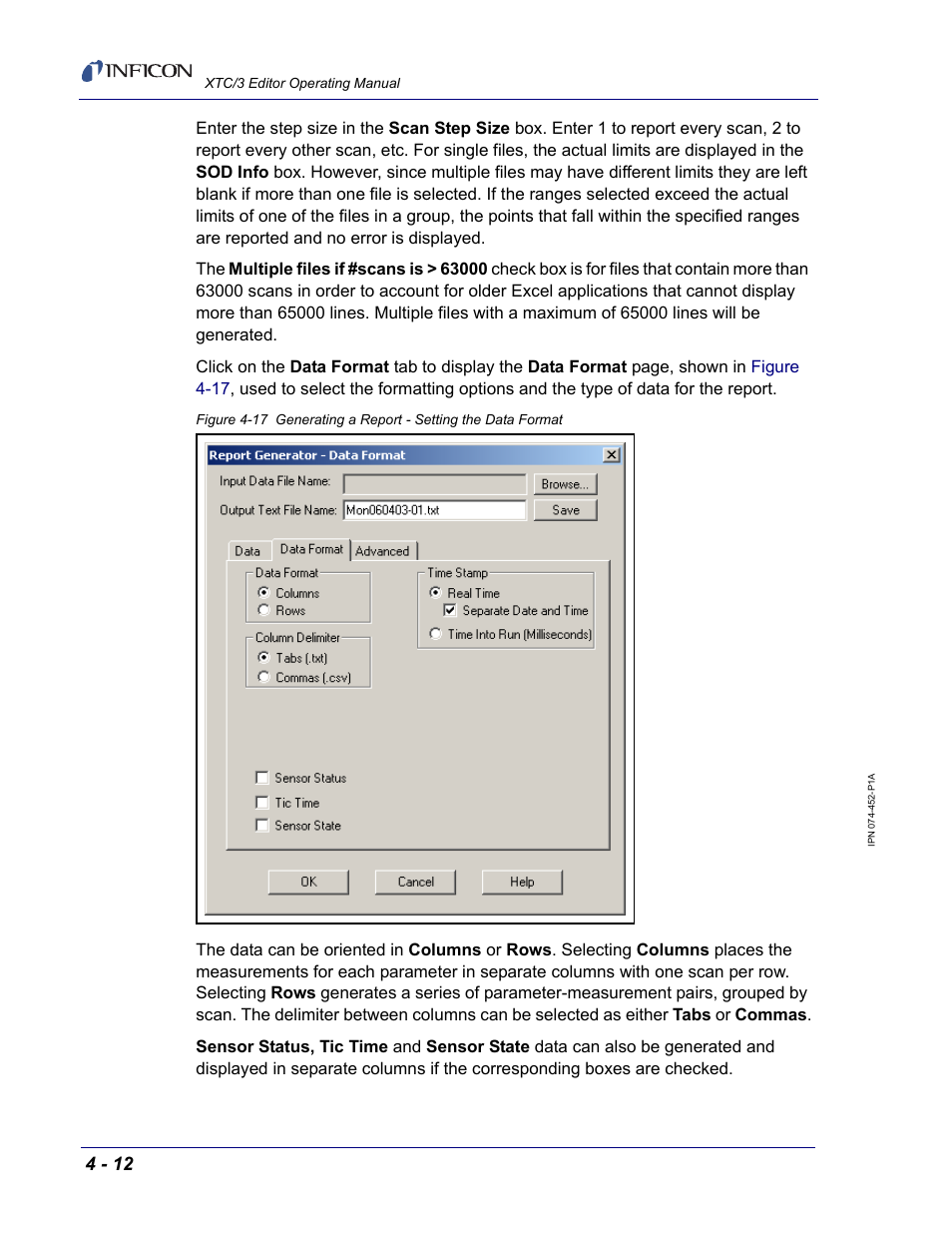 INFICON XTC/3 Thin Film Deposition Controller Software Editor Operating Manual User Manual | Page 74 / 80