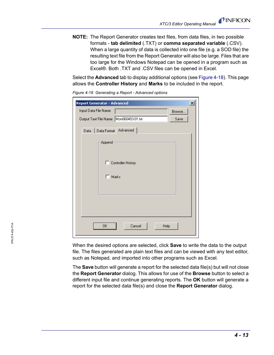 INFICON XTC/3 Thin Film Deposition Controller Software Editor Operating Manual User Manual | Page 75 / 80