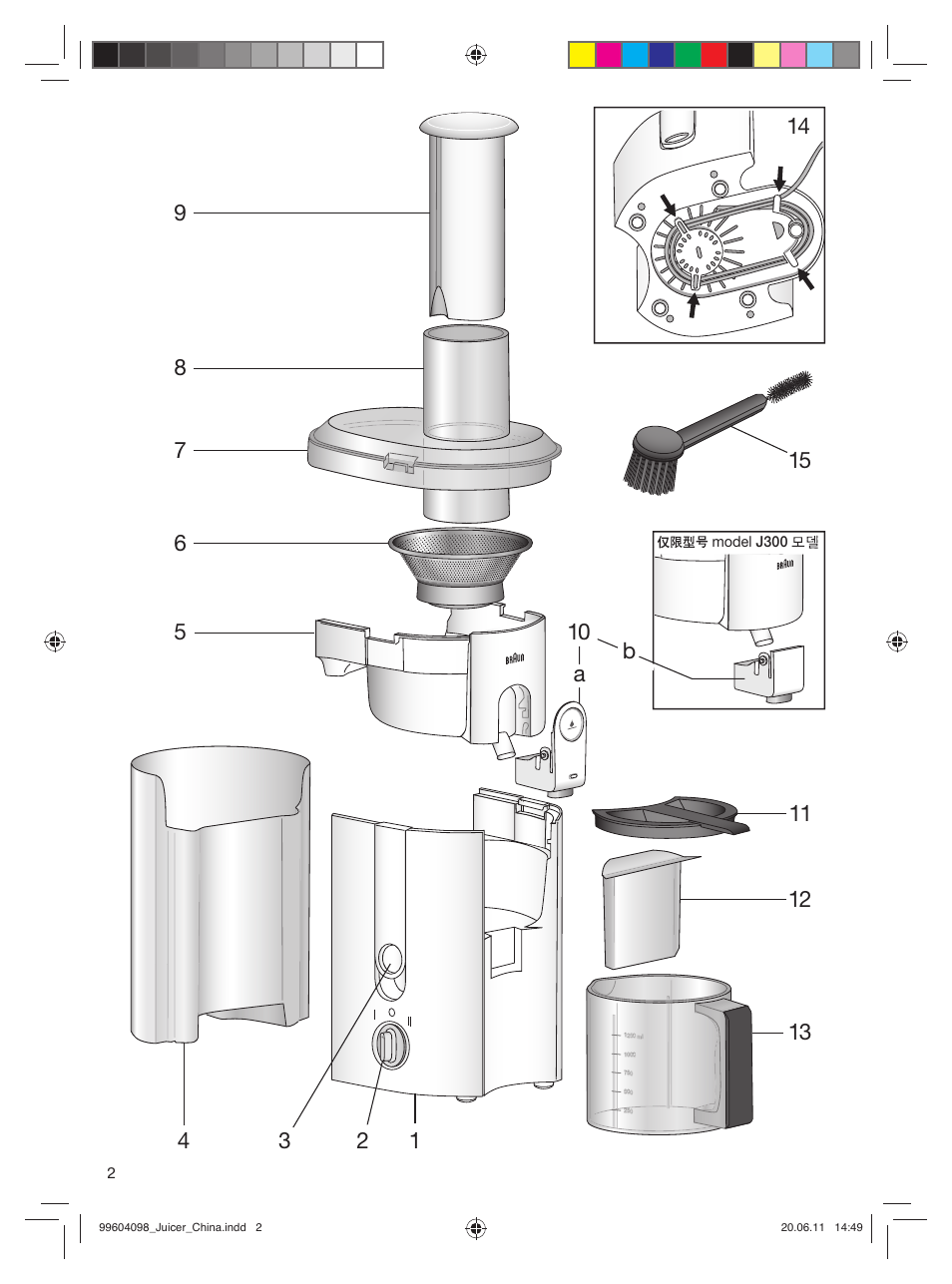 Braun Multiquick J700 User Manual | Page 2 / 12