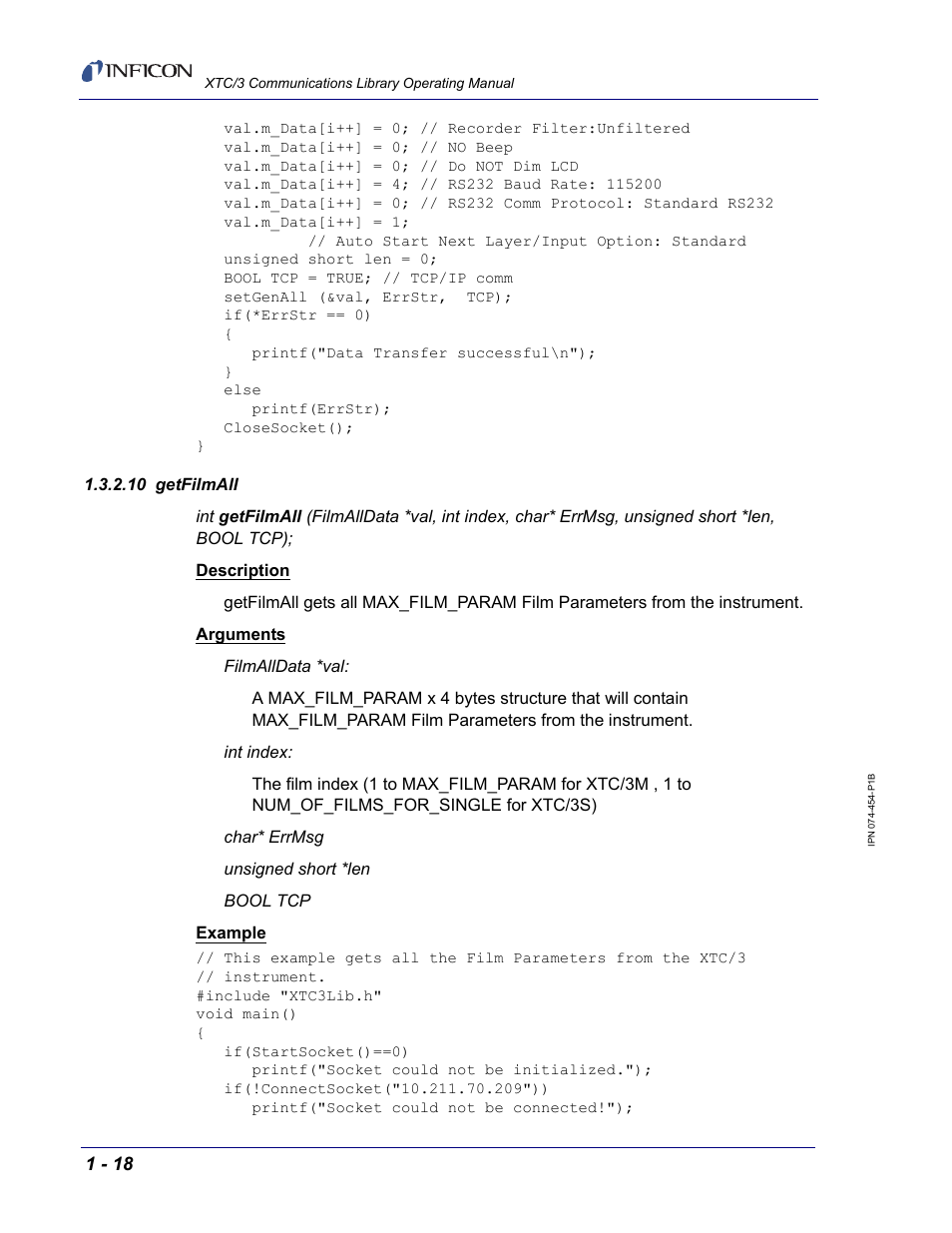 10 getfilmall | INFICON XTC/3 Thin Film Deposition Controller Communications Library Operating Manual User Manual | Page 32 / 84