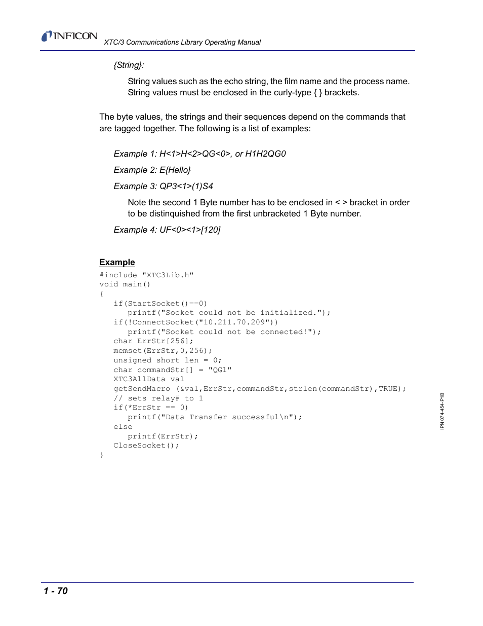 INFICON XTC/3 Thin Film Deposition Controller Communications Library Operating Manual User Manual | Page 84 / 84