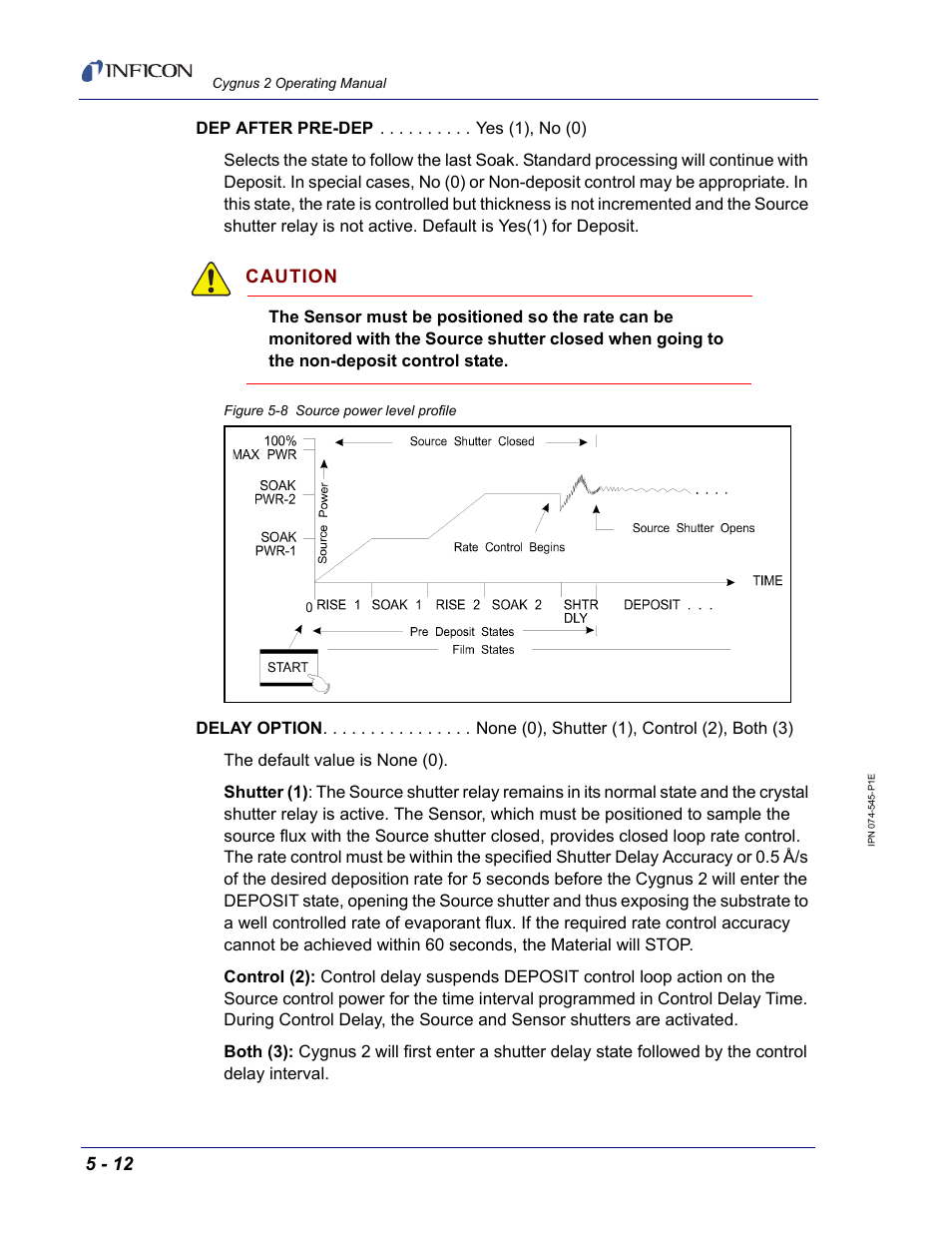 Caution | INFICON Cygnus 2 Thin Film Deposition Controller User Manual | Page 110 / 274