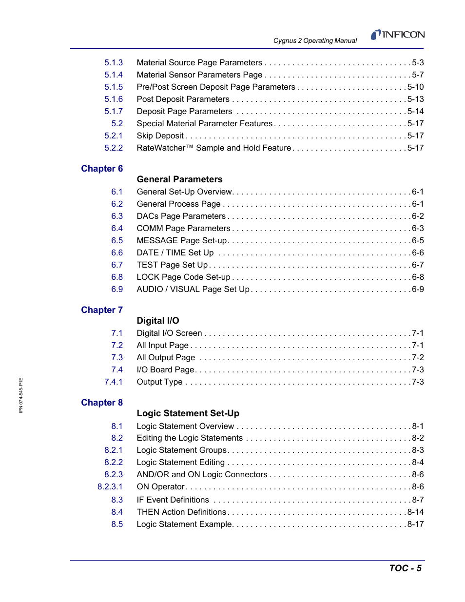 INFICON Cygnus 2 Thin Film Deposition Controller User Manual | Page 13 / 274