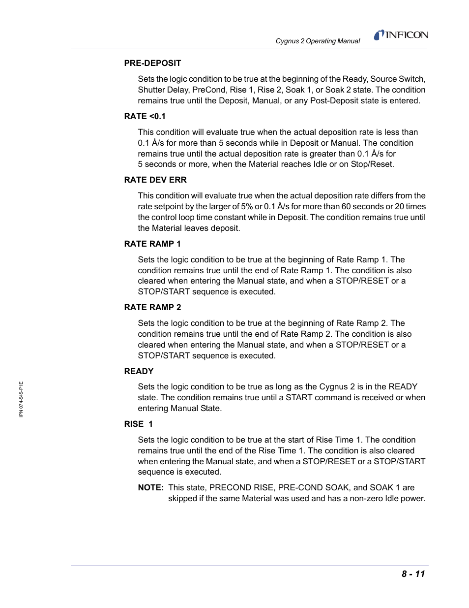 INFICON Cygnus 2 Thin Film Deposition Controller User Manual | Page 141 / 274
