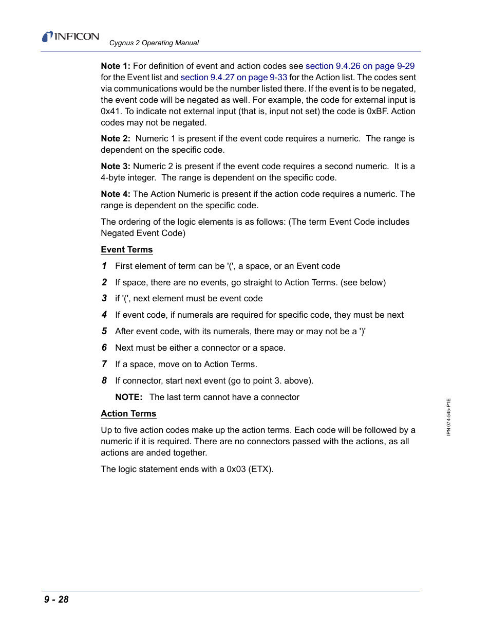 INFICON Cygnus 2 Thin Film Deposition Controller User Manual | Page 176 / 274