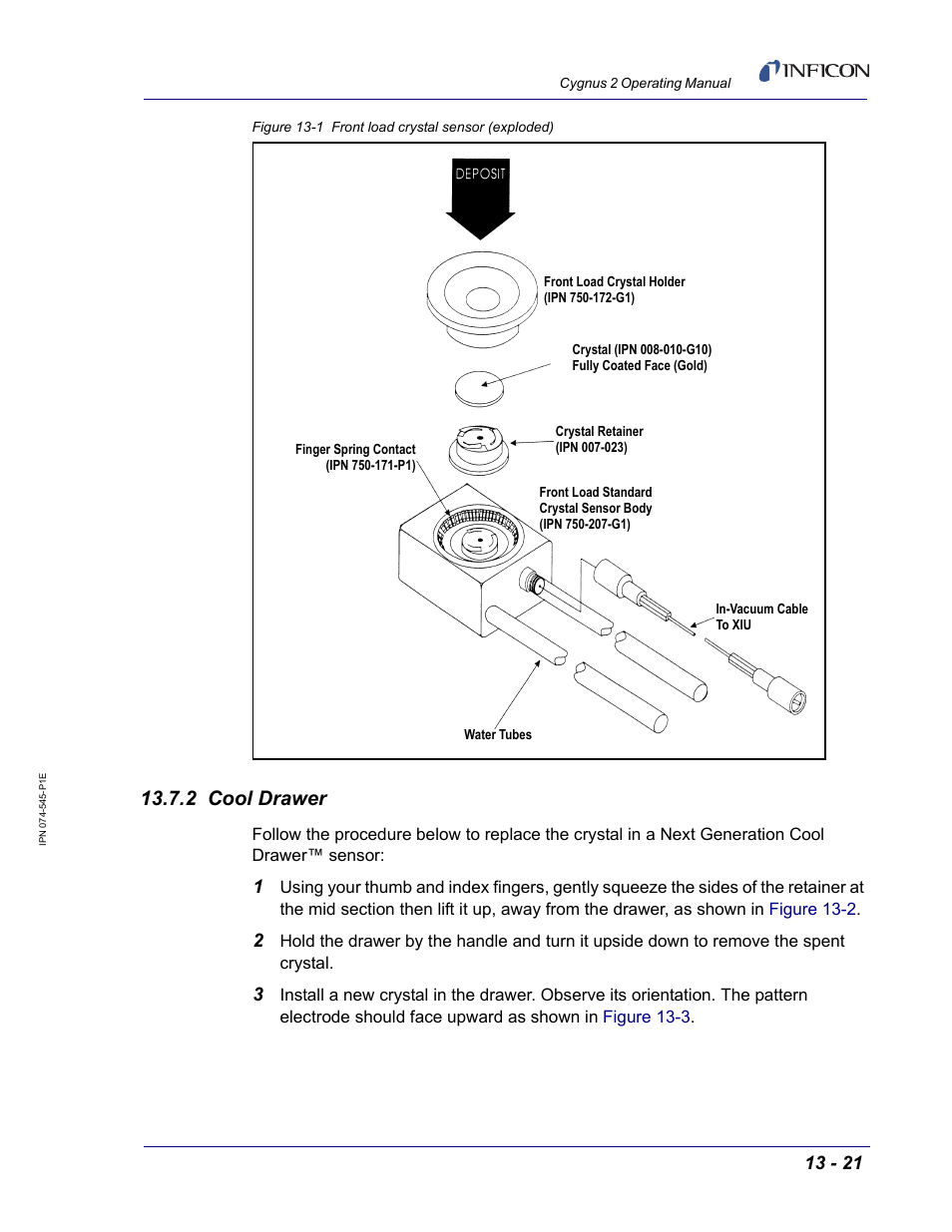 2 cool drawer | INFICON Cygnus 2 Thin Film Deposition Controller User Manual | Page 237 / 274