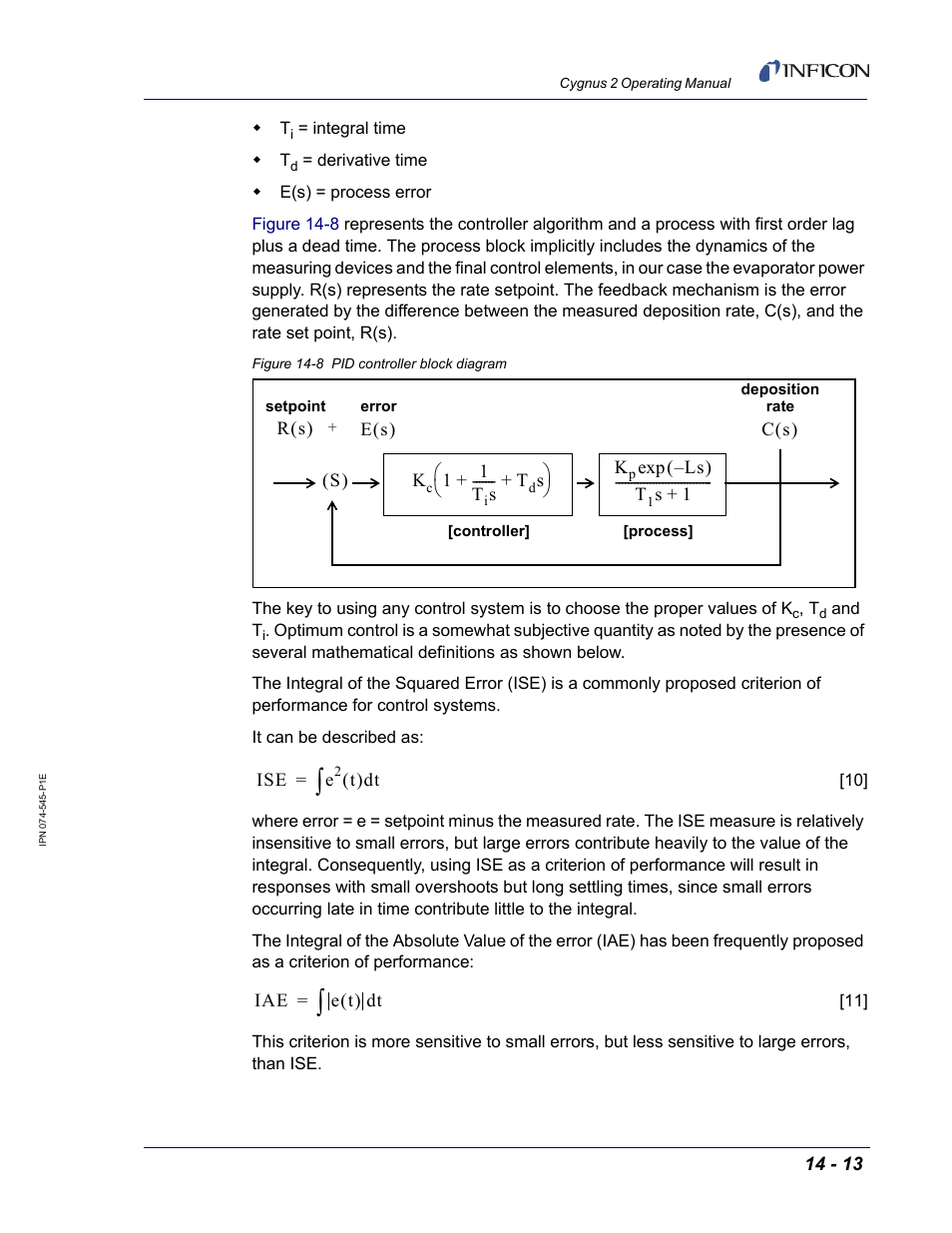 INFICON Cygnus 2 Thin Film Deposition Controller User Manual | Page 261 / 274