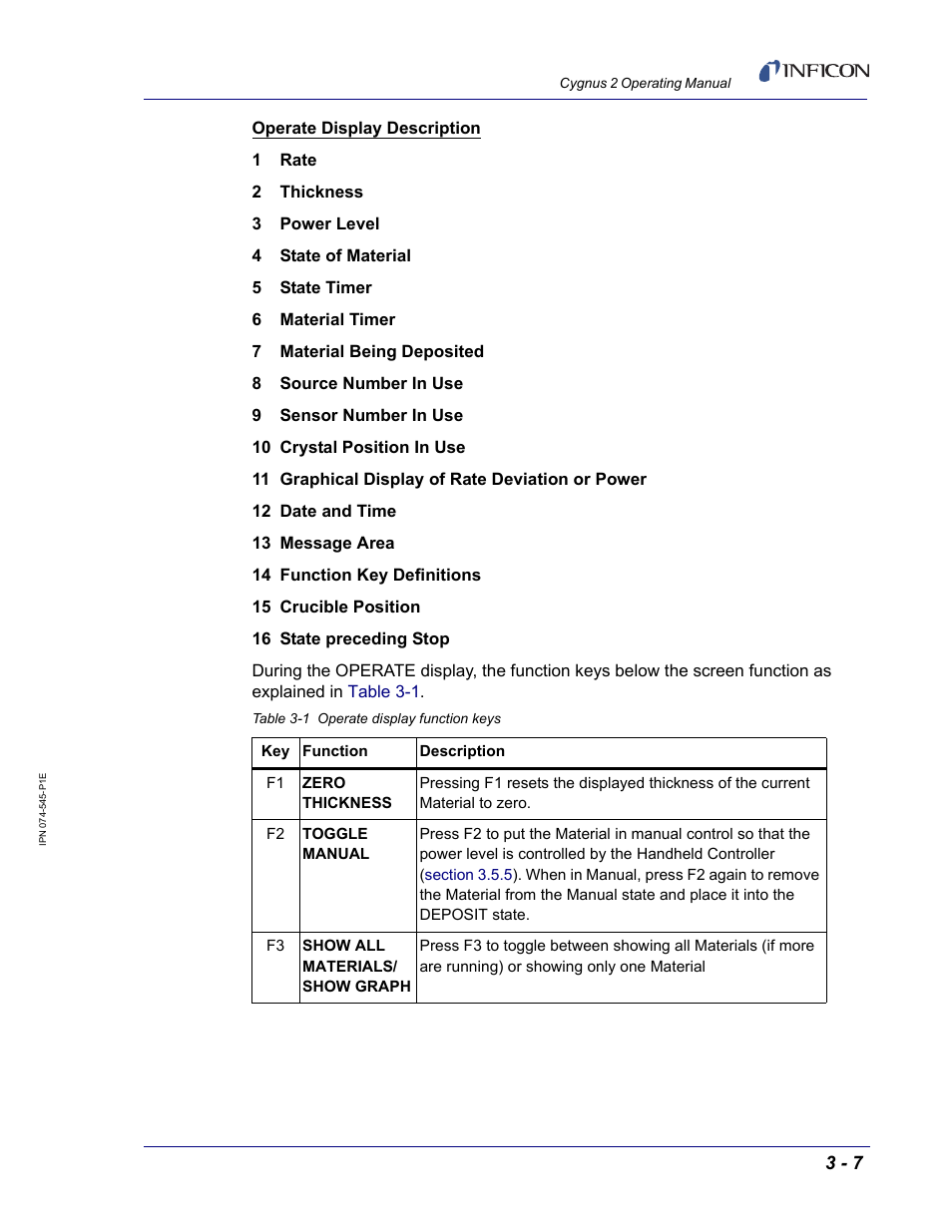 INFICON Cygnus 2 Thin Film Deposition Controller User Manual | Page 57 / 274