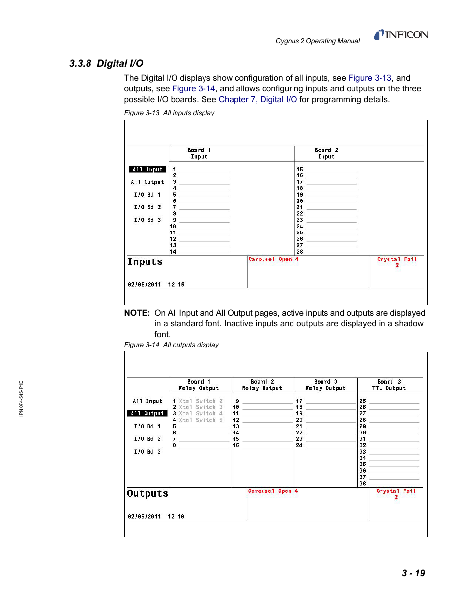 8 digital i/o | INFICON Cygnus 2 Thin Film Deposition Controller User Manual | Page 69 / 274