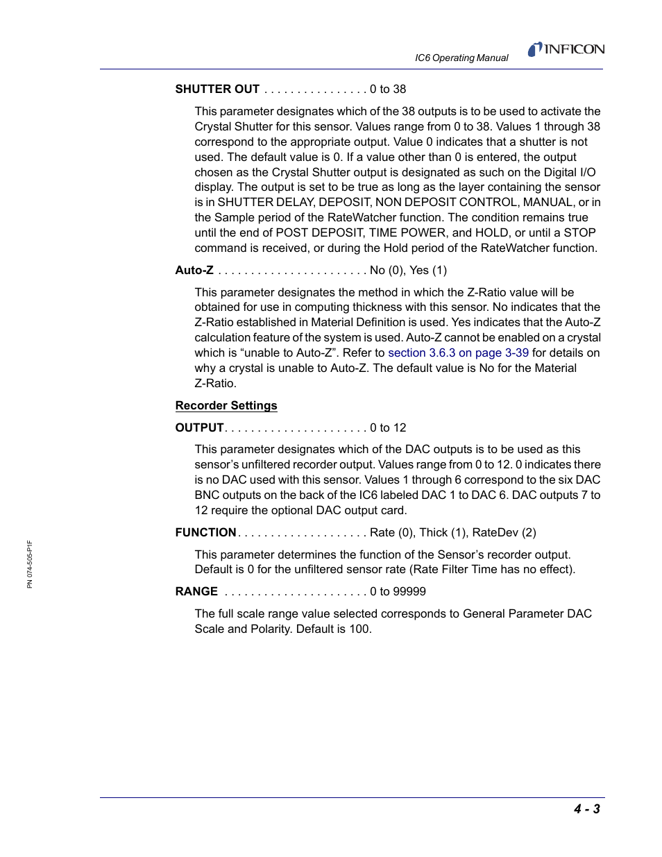 INFICON IC6 Thin Film Deposition Controller User Manual | Page 103 / 332