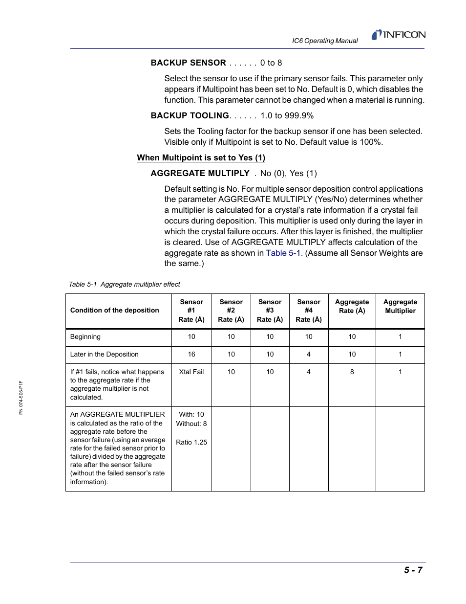 INFICON IC6 Thin Film Deposition Controller User Manual | Page 115 / 332