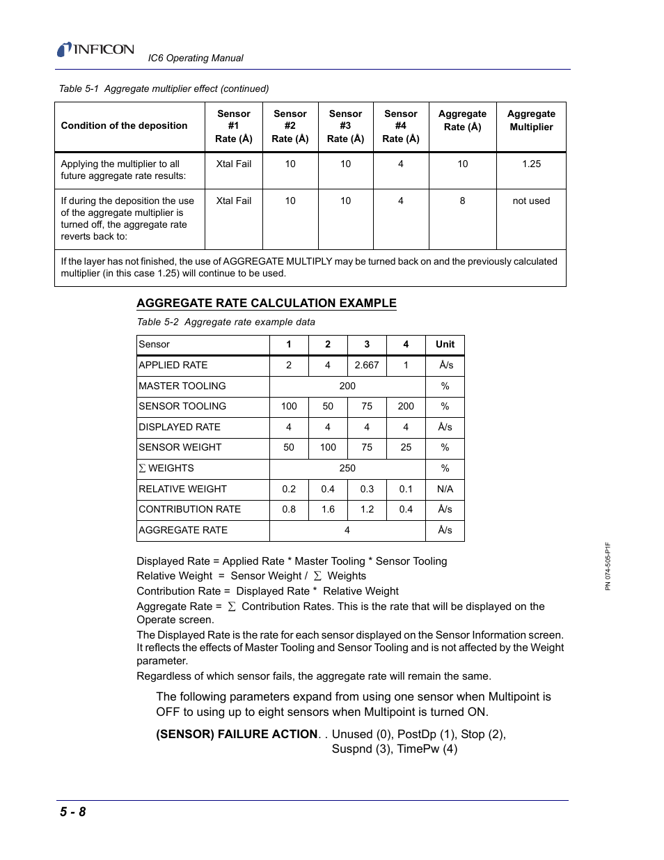 INFICON IC6 Thin Film Deposition Controller User Manual | Page 116 / 332
