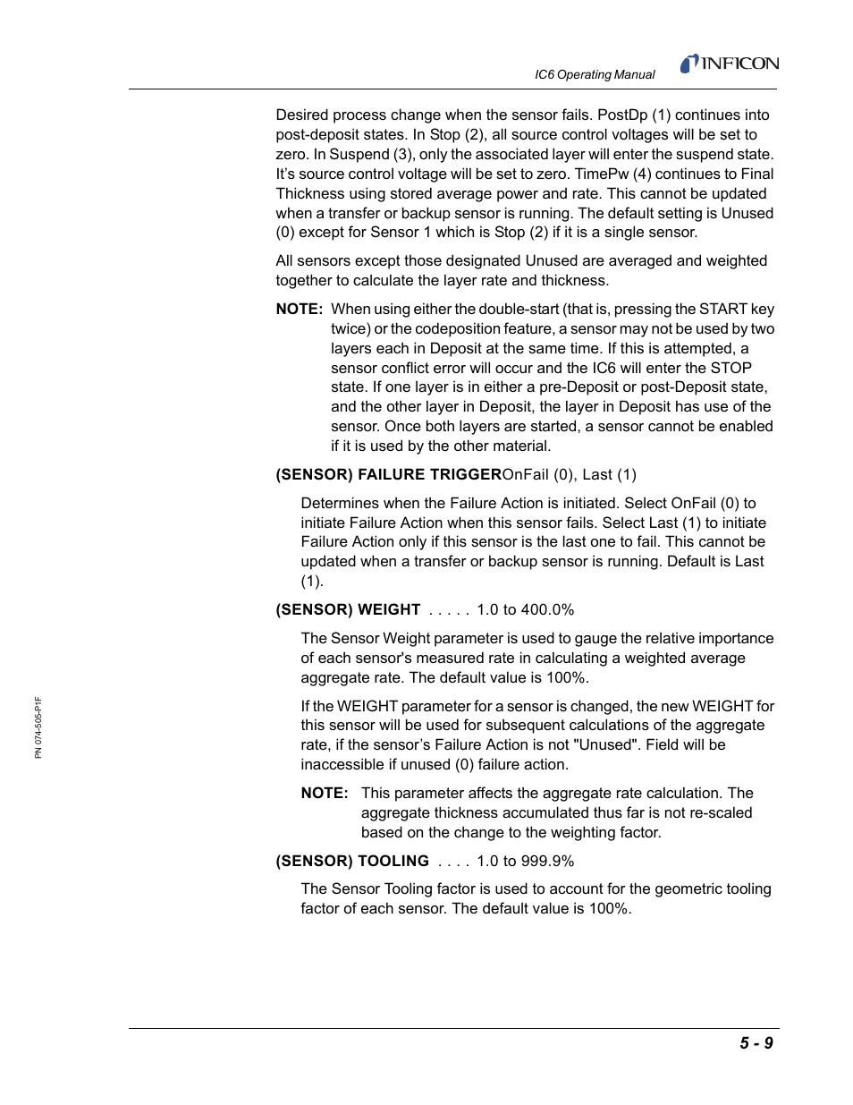 INFICON IC6 Thin Film Deposition Controller User Manual | Page 117 / 332