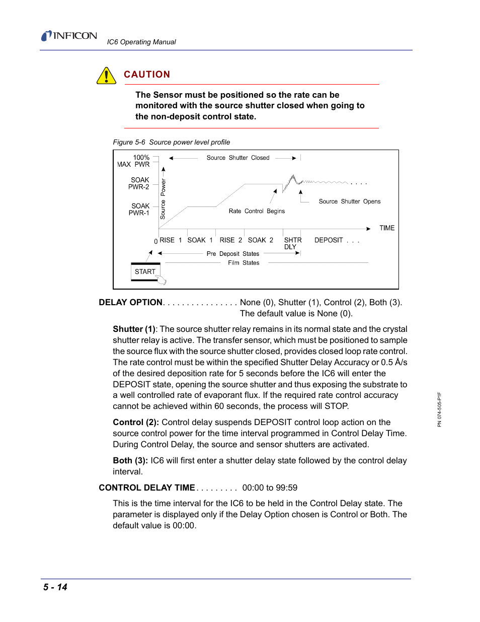 Caution | INFICON IC6 Thin Film Deposition Controller User Manual | Page 122 / 332