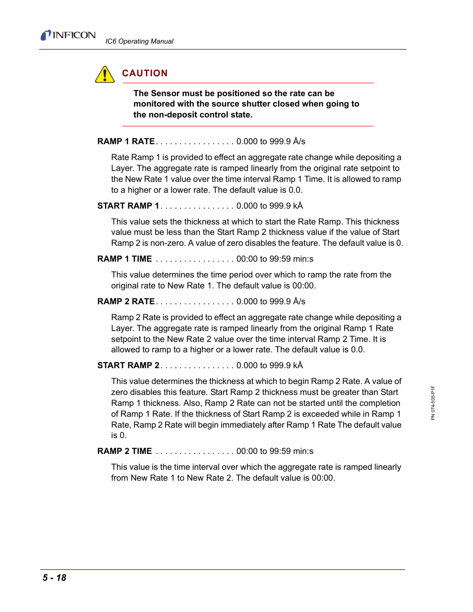 INFICON IC6 Thin Film Deposition Controller User Manual | Page 126 / 332