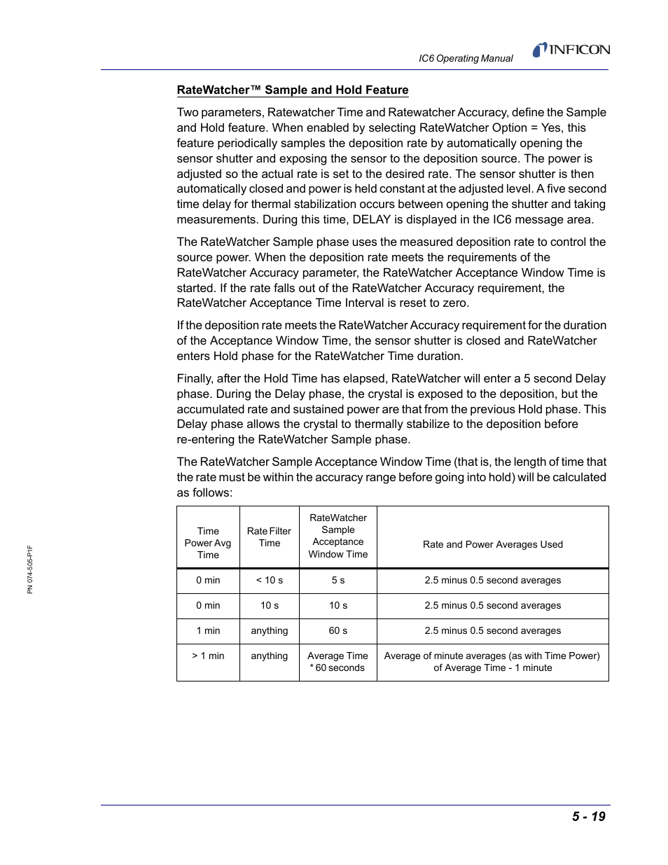 INFICON IC6 Thin Film Deposition Controller User Manual | Page 127 / 332