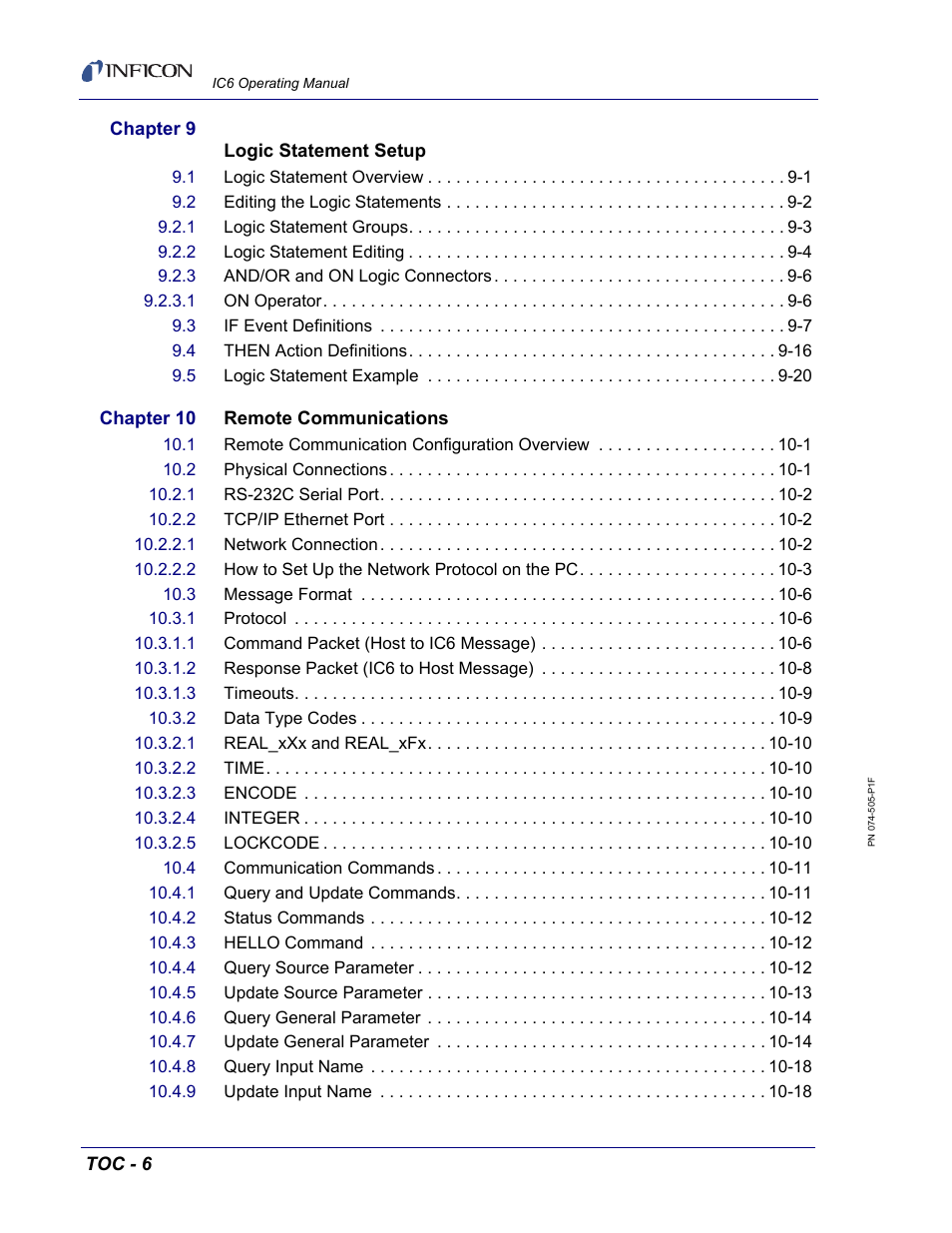 INFICON IC6 Thin Film Deposition Controller User Manual | Page 14 / 332