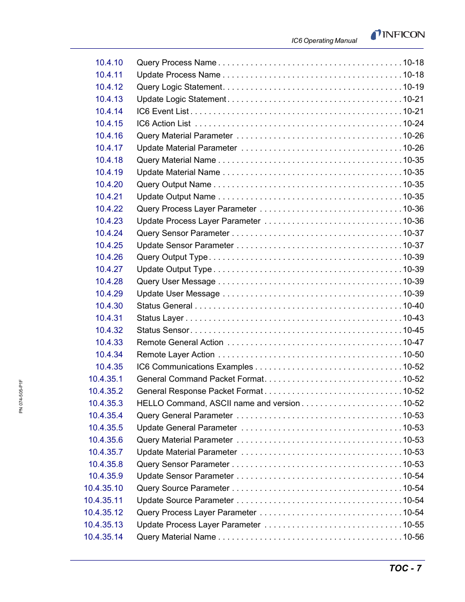 INFICON IC6 Thin Film Deposition Controller User Manual | Page 15 / 332