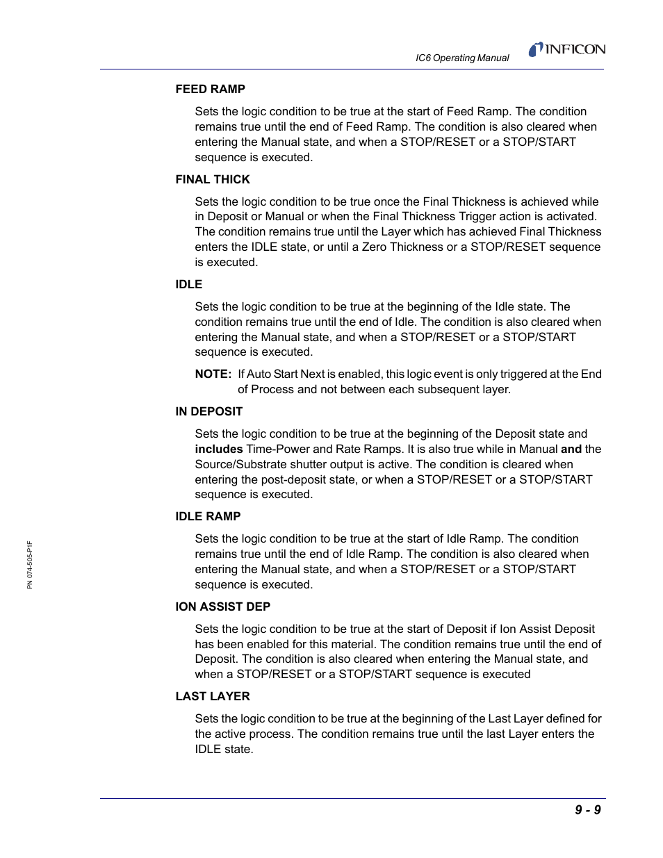 INFICON IC6 Thin Film Deposition Controller User Manual | Page 157 / 332