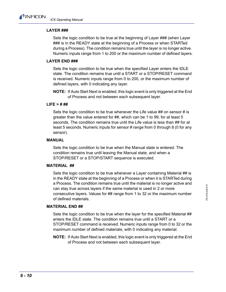 INFICON IC6 Thin Film Deposition Controller User Manual | Page 158 / 332