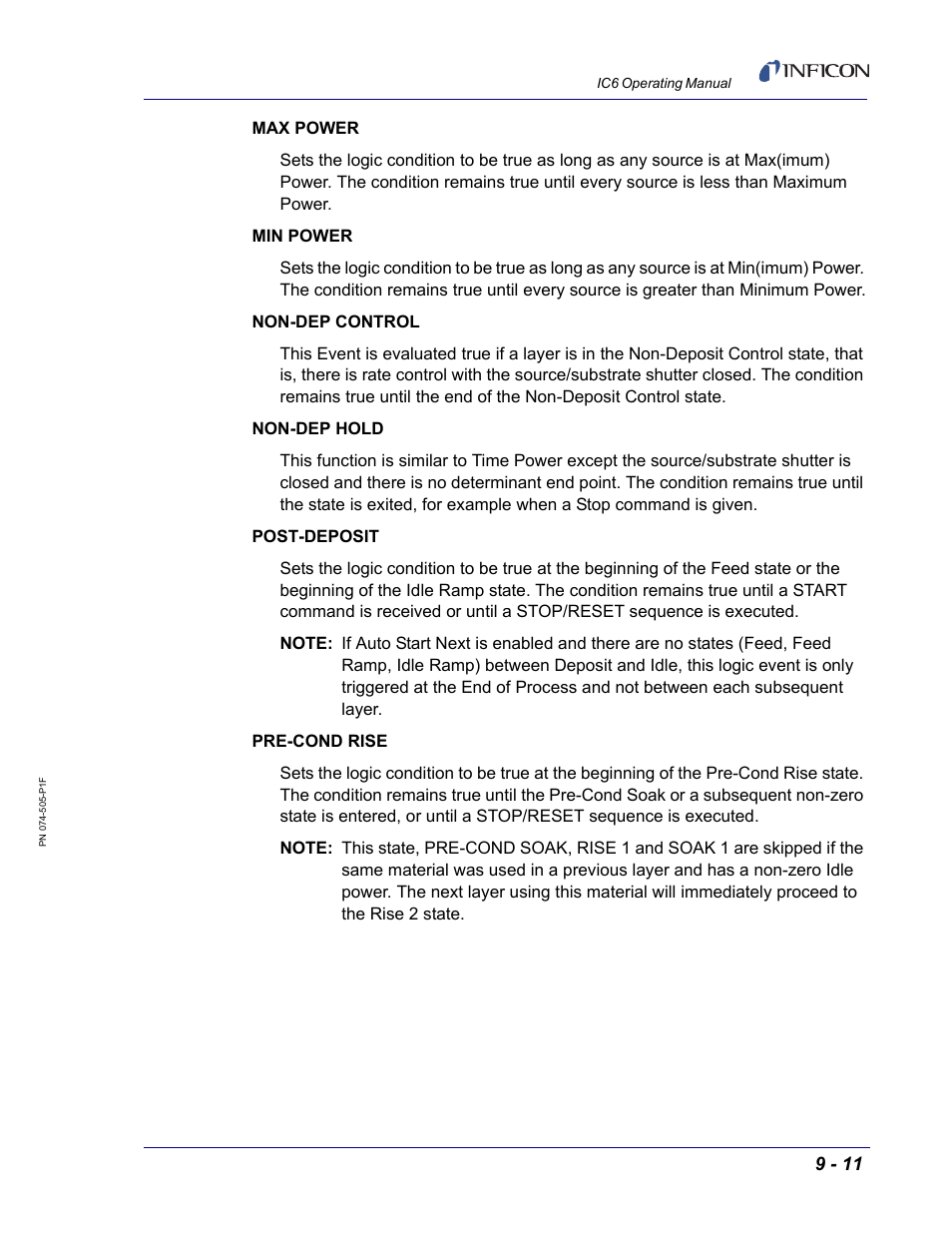 INFICON IC6 Thin Film Deposition Controller User Manual | Page 159 / 332