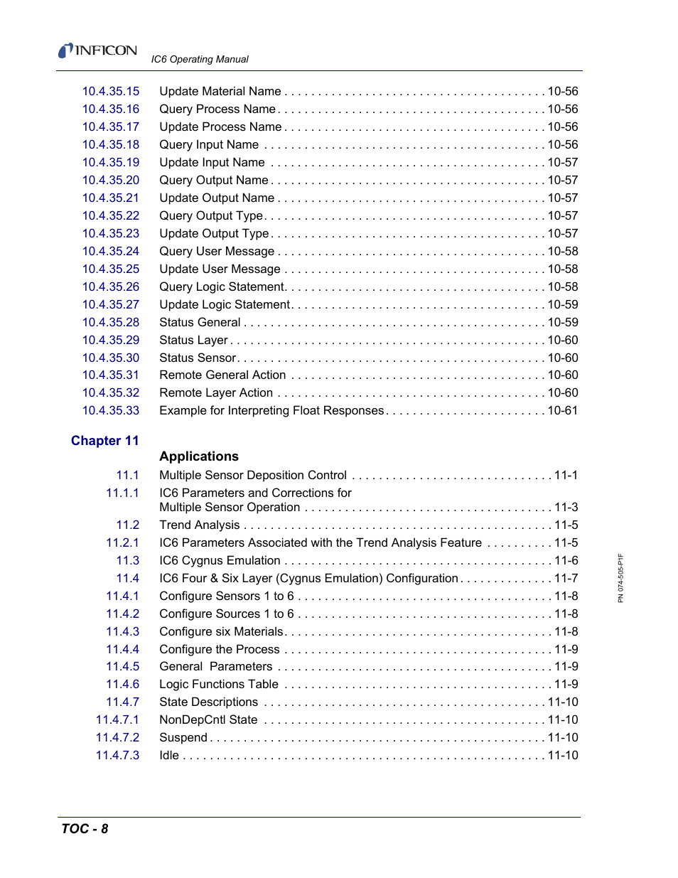 INFICON IC6 Thin Film Deposition Controller User Manual | Page 16 / 332