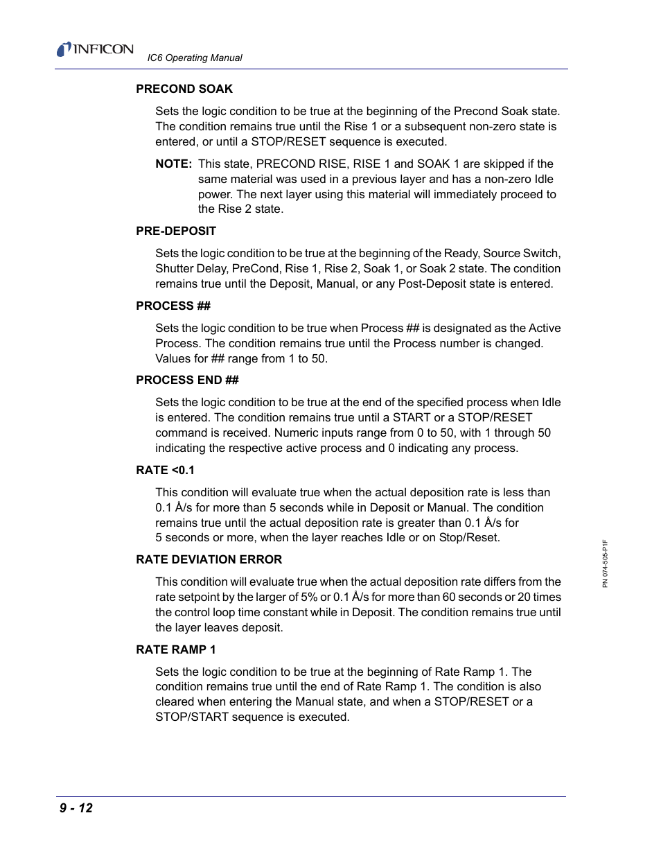 INFICON IC6 Thin Film Deposition Controller User Manual | Page 160 / 332