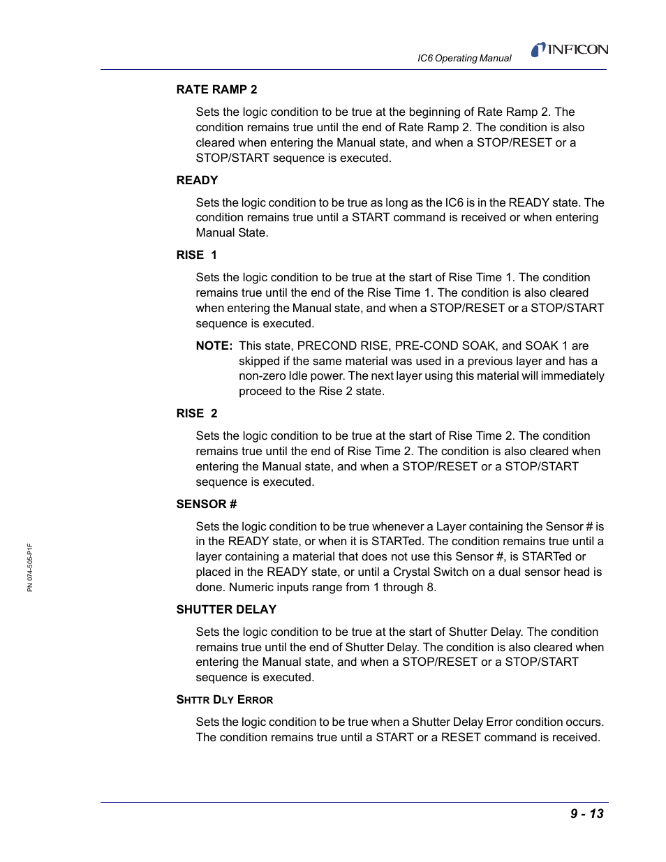 INFICON IC6 Thin Film Deposition Controller User Manual | Page 161 / 332