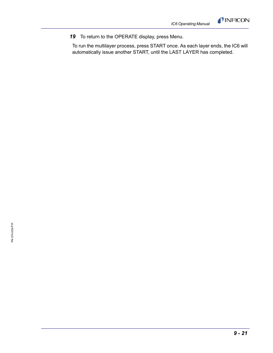INFICON IC6 Thin Film Deposition Controller User Manual | Page 169 / 332