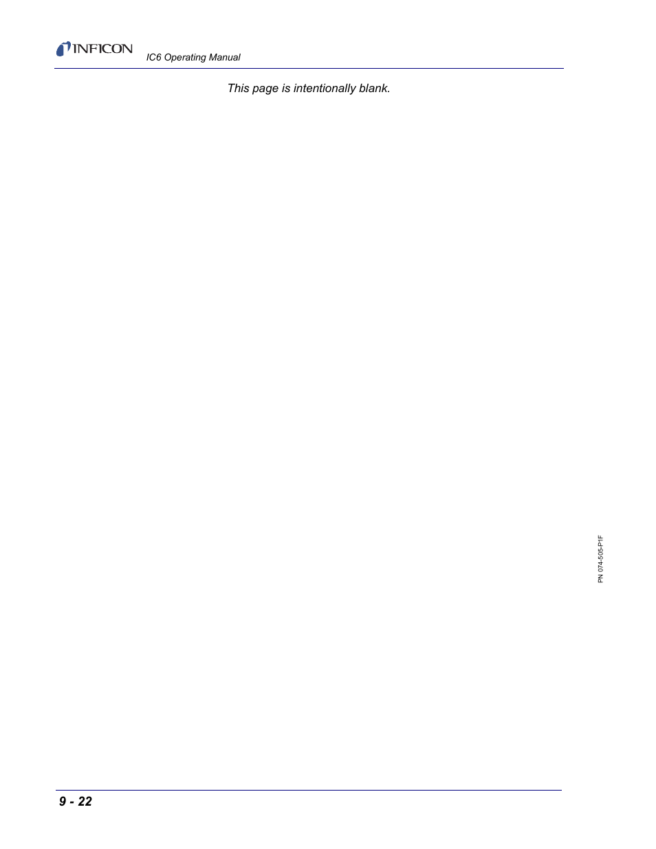 This page is intentionally blank | INFICON IC6 Thin Film Deposition Controller User Manual | Page 170 / 332