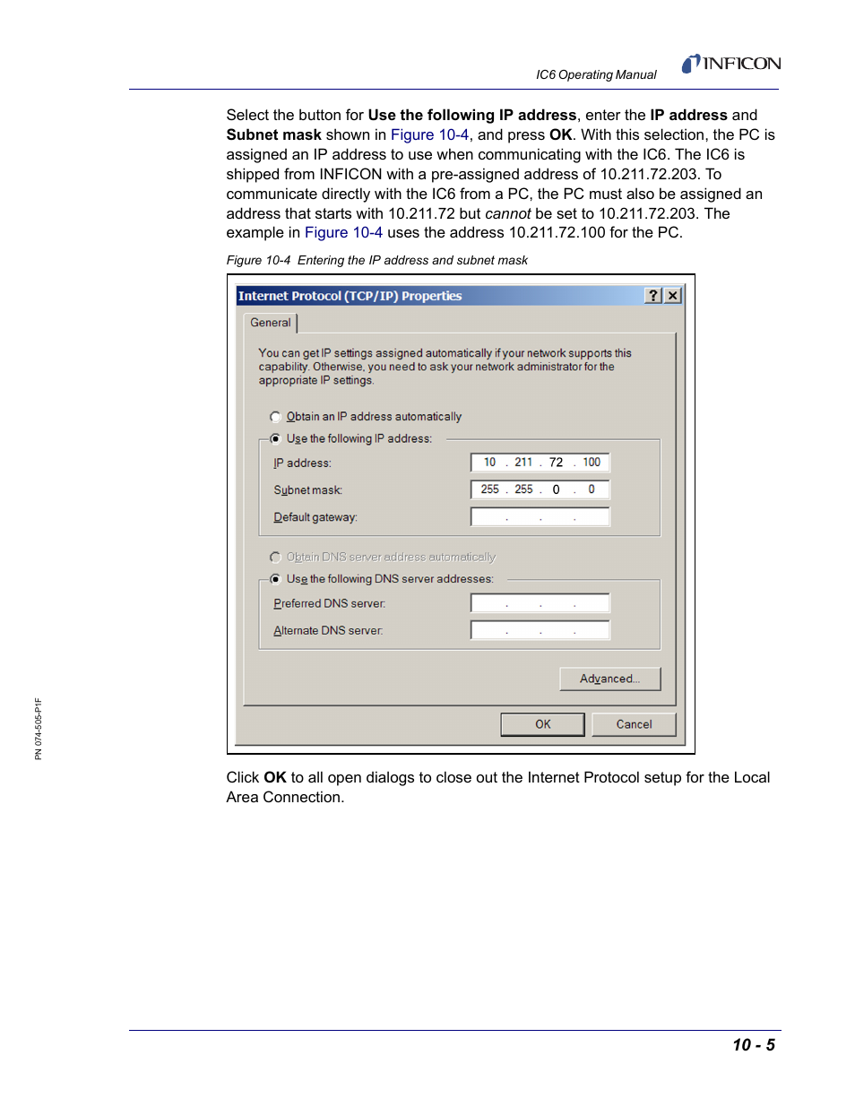 INFICON IC6 Thin Film Deposition Controller User Manual | Page 175 / 332